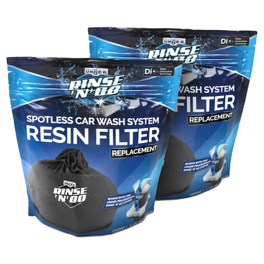 Unger Professional Rinse'n'Go Plus Spotless Car Wash Resin Filter Replacement 2-pack