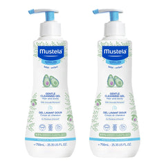 Mustela Baby Gentle Cleansing Gel - Baby Hair & Body Wash Tear-Free Formula, 25.35 fl oz, 2-pack