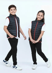 Wearium RedLine Fit - Premium Sleeveless Puffer jacket - Kids
