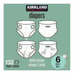 Kirkland Signature Diaper Size: 6 (35+ lb/16+ kg), 132 Diapers