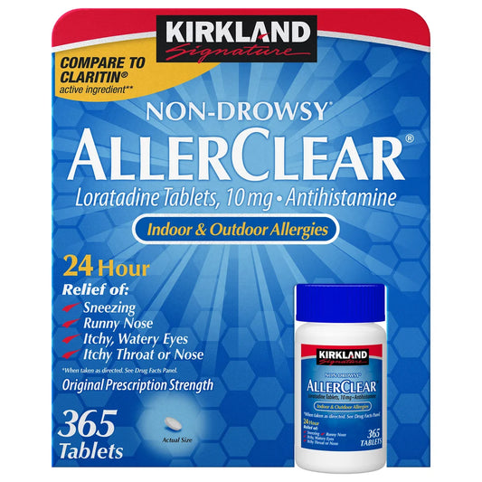 Kirkland Signature Non-Drowsy AllerClear Antihistamine 10 mg., 365 Tablets