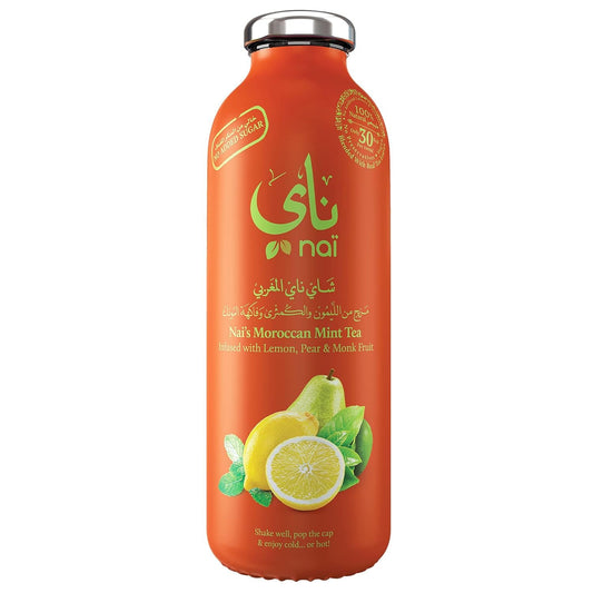 Nai Moroccan Lemon Mint (473ml Glass)