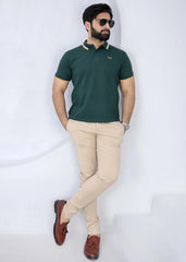 Wearium Excellence Green Polo Shirt - Premium Cotton (Size: 2XL)