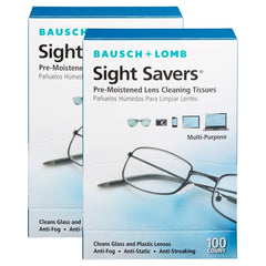Sight Savers Lens Cleaning Tissues, 100 Tissues (Pack of 2)