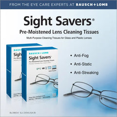 Sight Savers Lens Cleaning Tissues, 100 Tissues (Pack of 2)
