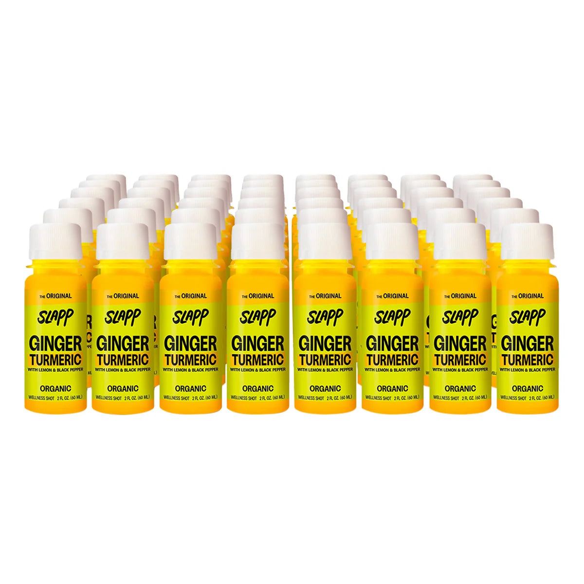 SLAPP Organic Ginger & Turmeric Daily Booster Shots 48-count