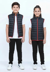 Wearium RedLine Fit - Premium Sleeveless Puffer jacket - Kids