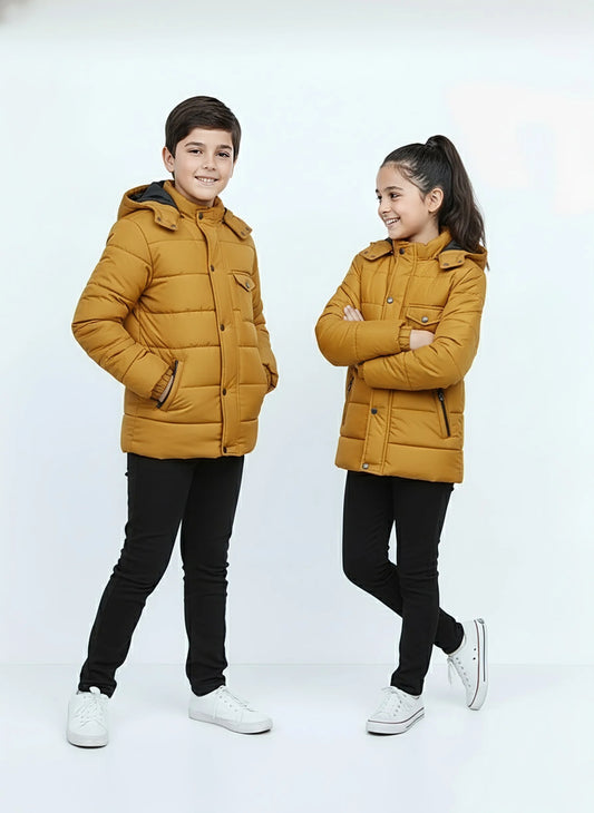 Wearium Mustard Bomber Jacket - Kids