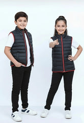 Wearium RedLine Fit - Premium Sleeveless Puffer jacket - Kids