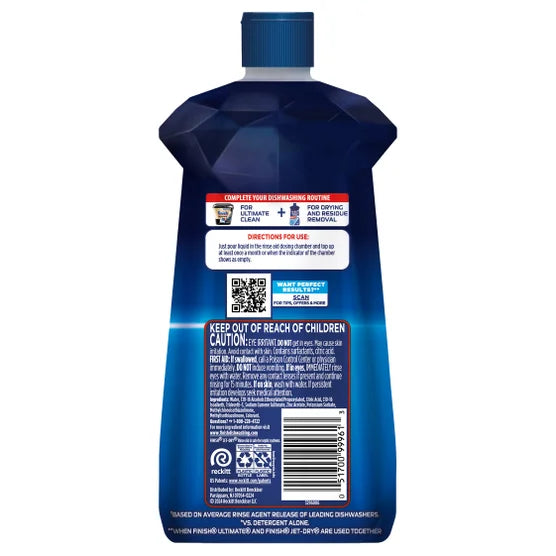Finish Quantum Ultra Jet Dry Rinse Aid, 374 Washes, 1.12 L