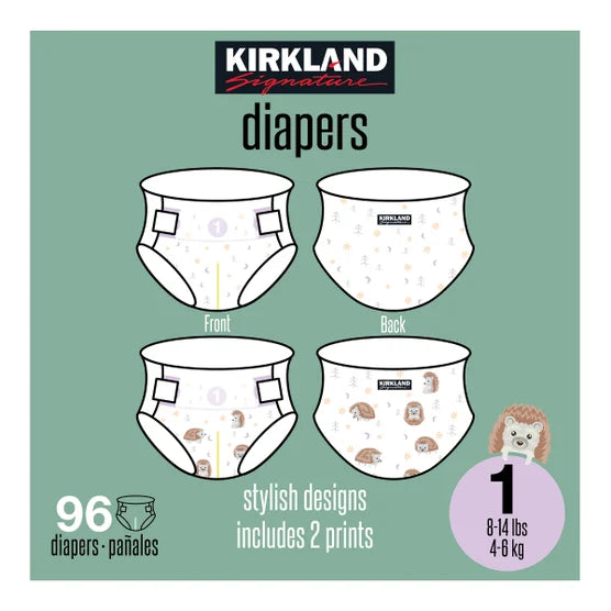 Kirkland Signature Diaper Size 1, 96-count