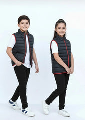 Wearium RedLine Fit - Premium Sleeveless Puffer jacket - Kids