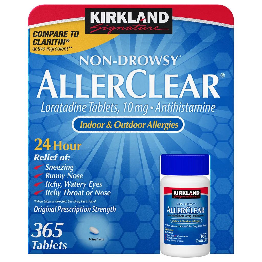 Kirkland Signature Non-Drowsy AllerClear Antihistamine 10 mg., 365 Tablets