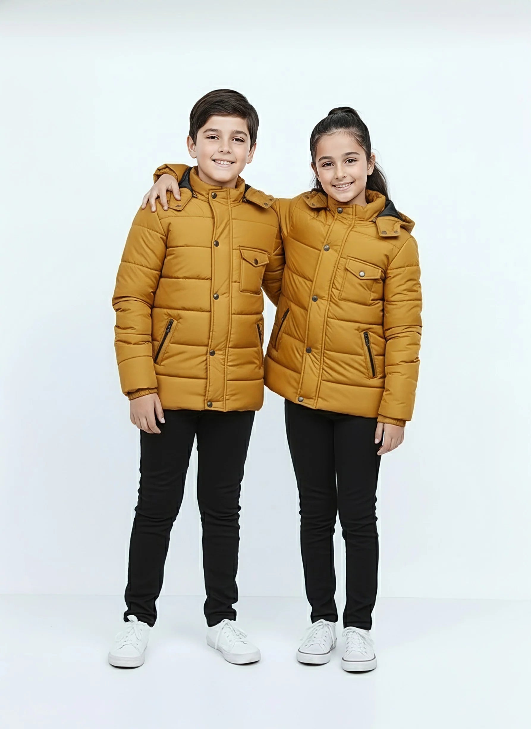 Wearium Mustard Bomber Jacket - Kids