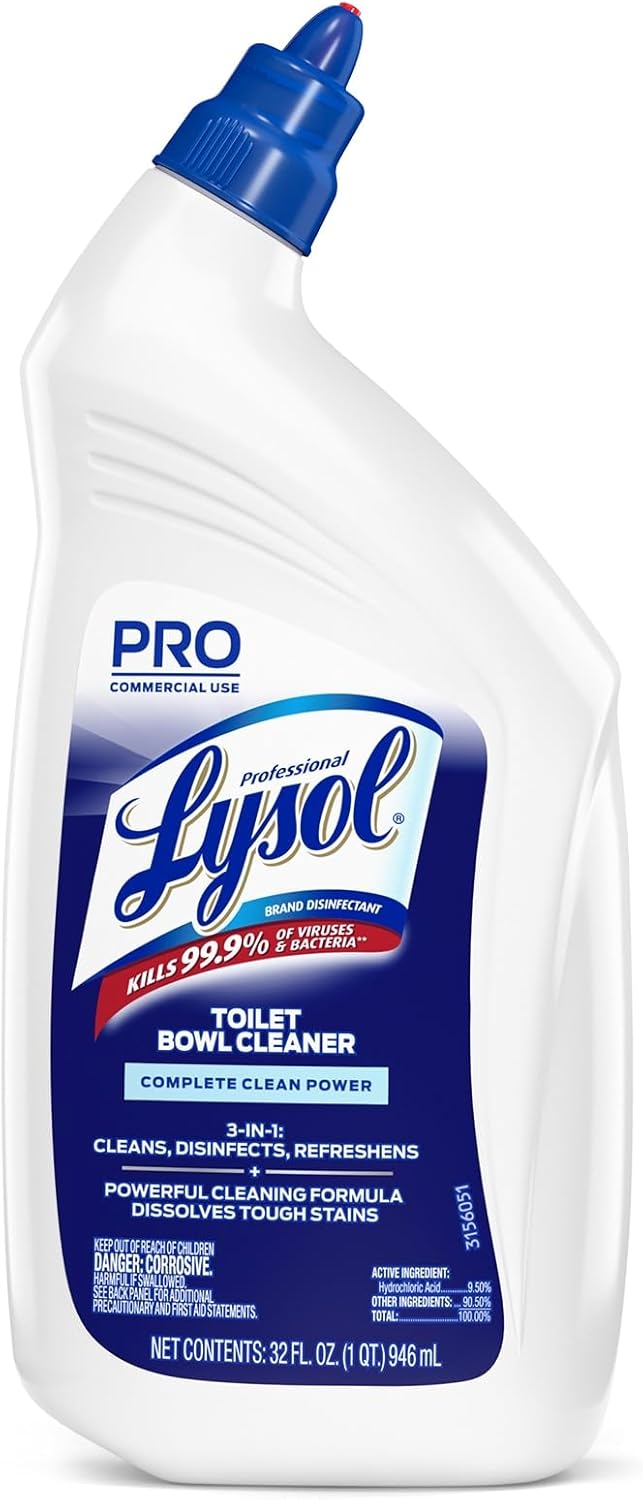 Lysol Advanced Toilet Bowl Cleaner, 32 fl oz, 4-count