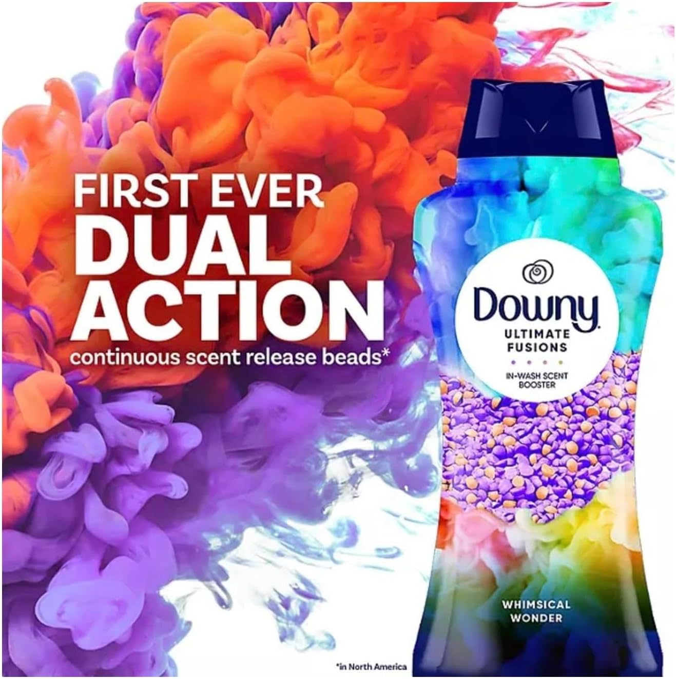 Downy Ultimate Fusions In-Wash Scent Booster Beads + Dual Action Scent Release, Whimsical Wonder (24 oz.)