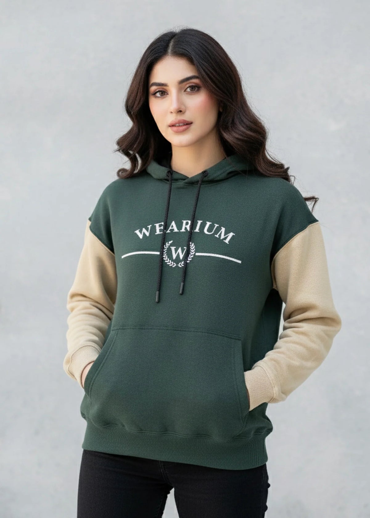 Wearium Symbolic Hoodie Women - Premium Cotton Fleece (Size: 2XL)