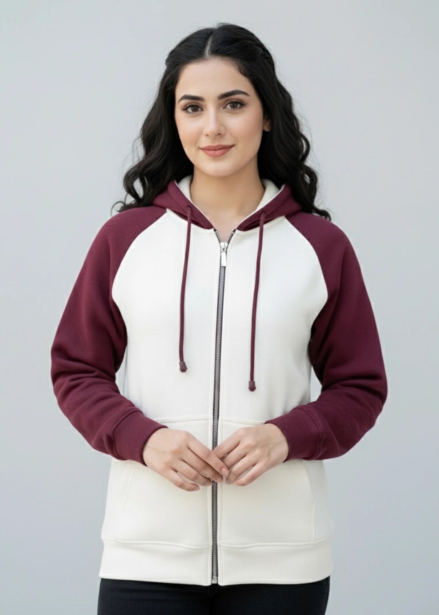 Wearium ZipUp Oversized Upper - Premium Cotton Fleece (Size: 2XL)