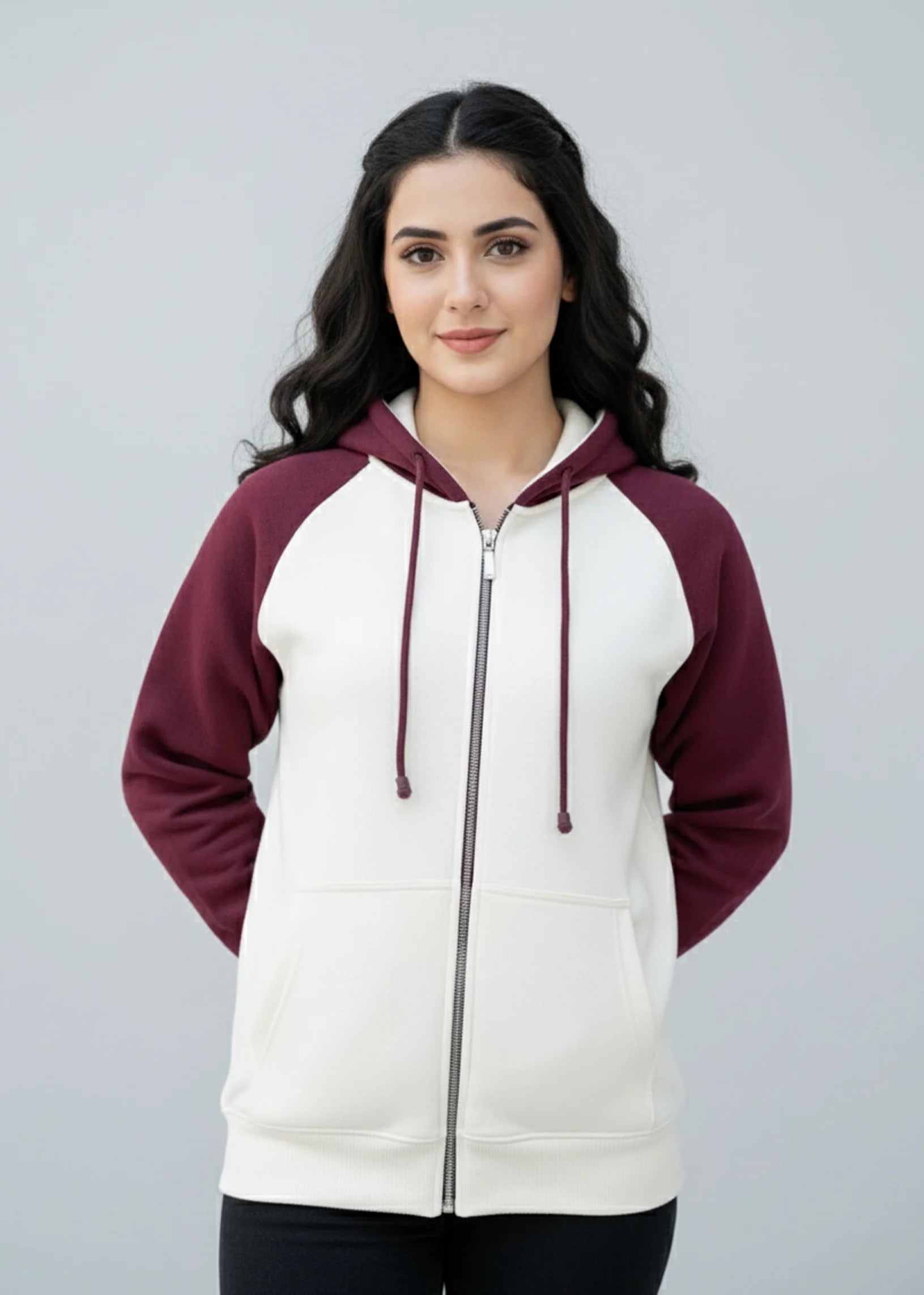 Wearium ZipUp Oversized Upper - Premium Cotton Fleece (Size: 2XL)