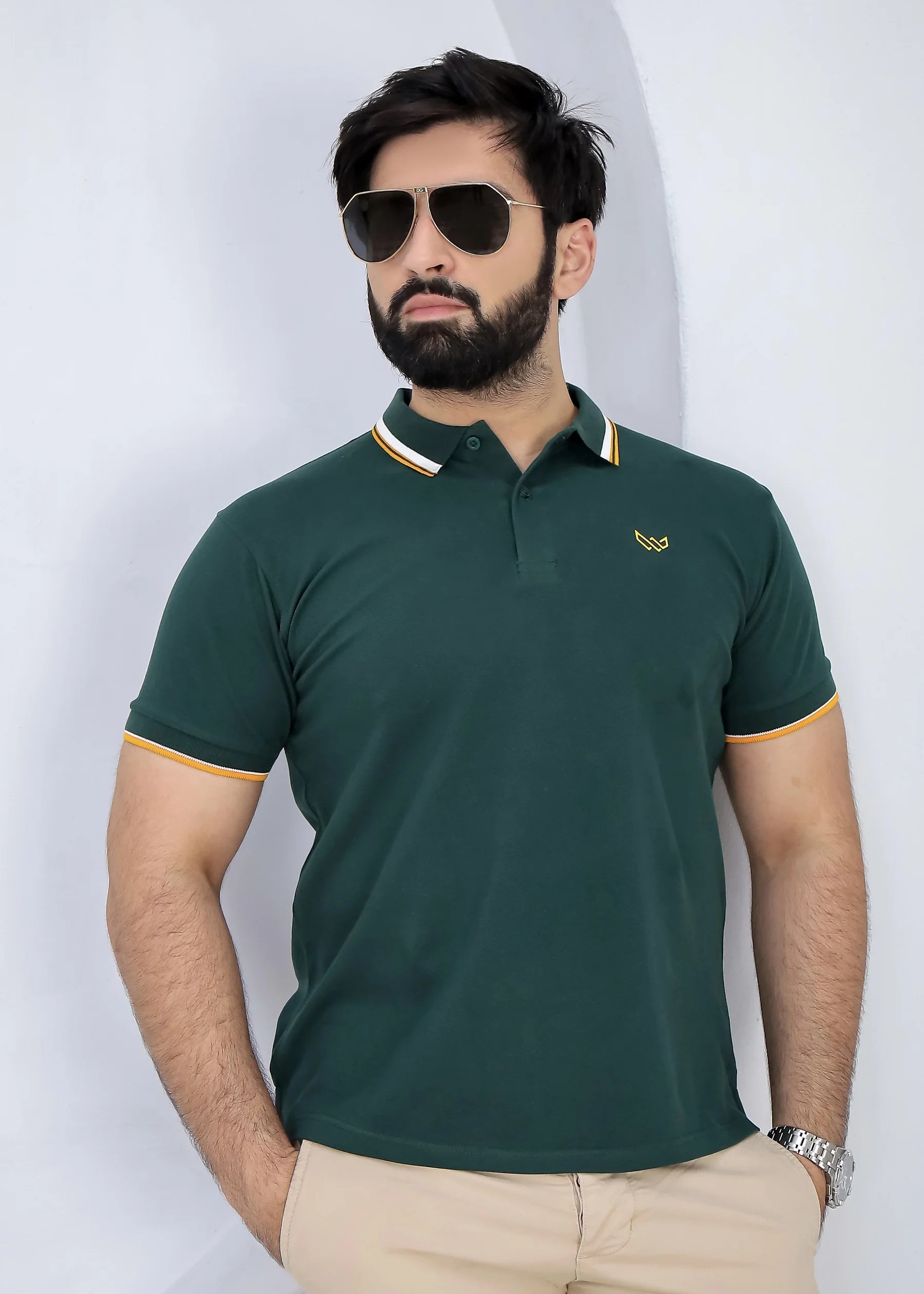 Wearium Excellence Green Polo Shirt - Premium Cotton (Size: 2XL)