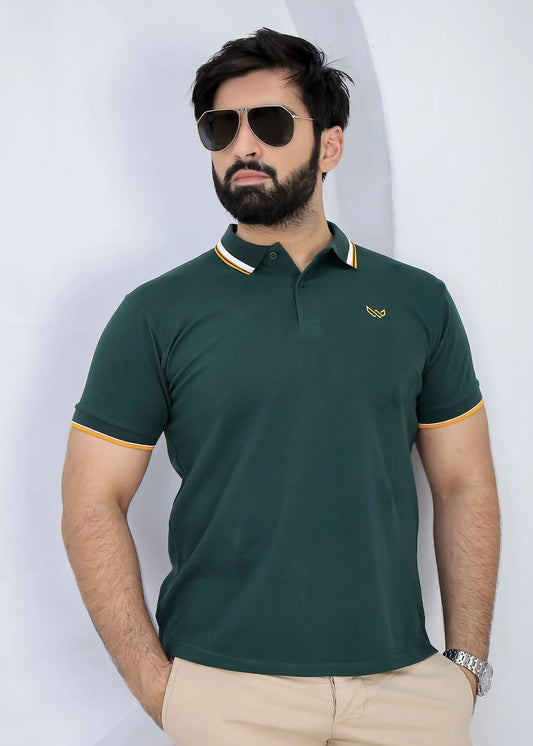 Wearium Excellence Green Polo Shirt - Premium Cotton (Size: 2XL)
