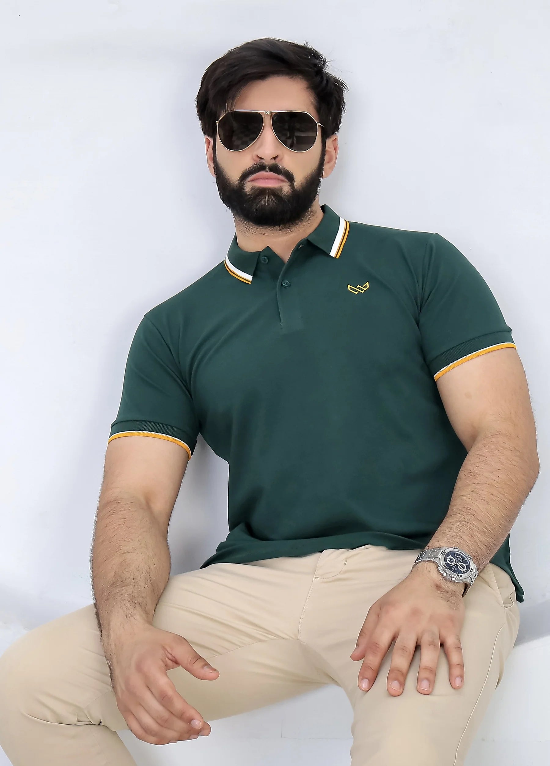 Wearium Excellence Green Polo Shirt - Premium Cotton (Size: 2XL)