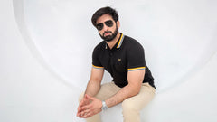 Wearium Excellence Black Polo - Premium Cotton (Size: 2XL)