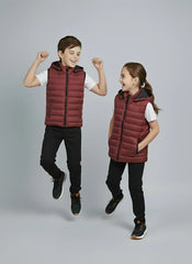 Wearium Removable Hood Puffer Jacket - Maroon Kids