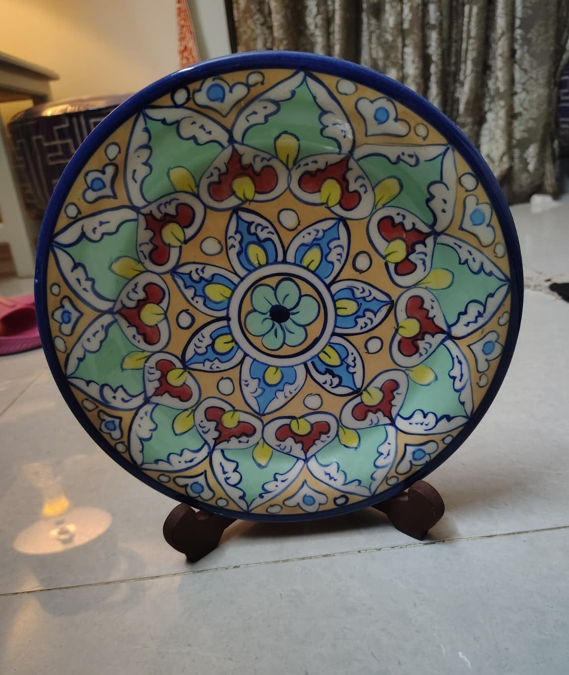 Handmade Decoration Plate with stand