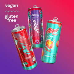 Alani Nu Sugar Free Energy Drink, Variety Pack, Cherry Slush, Juicy Peach, Hawaiian Shaved Ice, 12 fl oz, 12 Pack, Cans, 200mg Caffeine