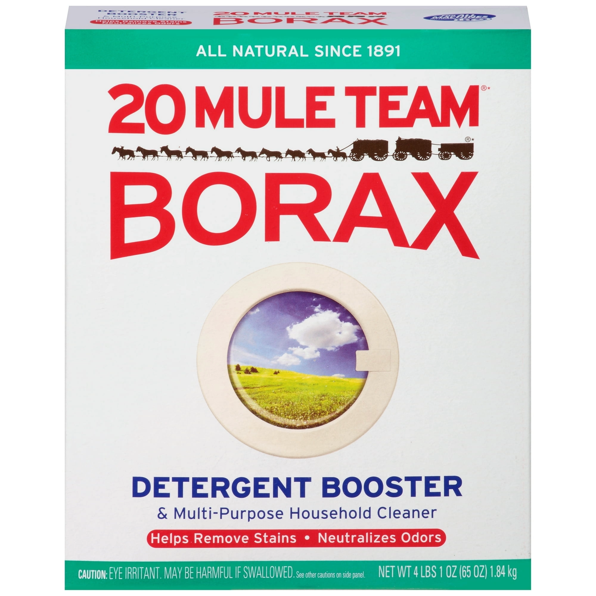 (3 pack) 20 Mule Team All Natural Borax Detergent Booster & Multi-Purpose Household Cleaner, 65 Ounce